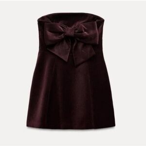 Zara Velvet Bow Dress